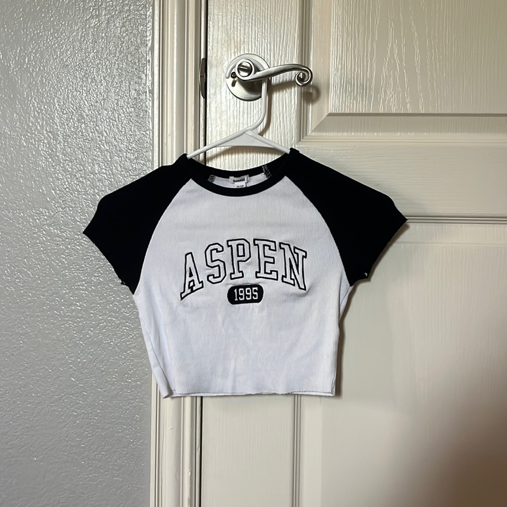 cute cropped top from Garage